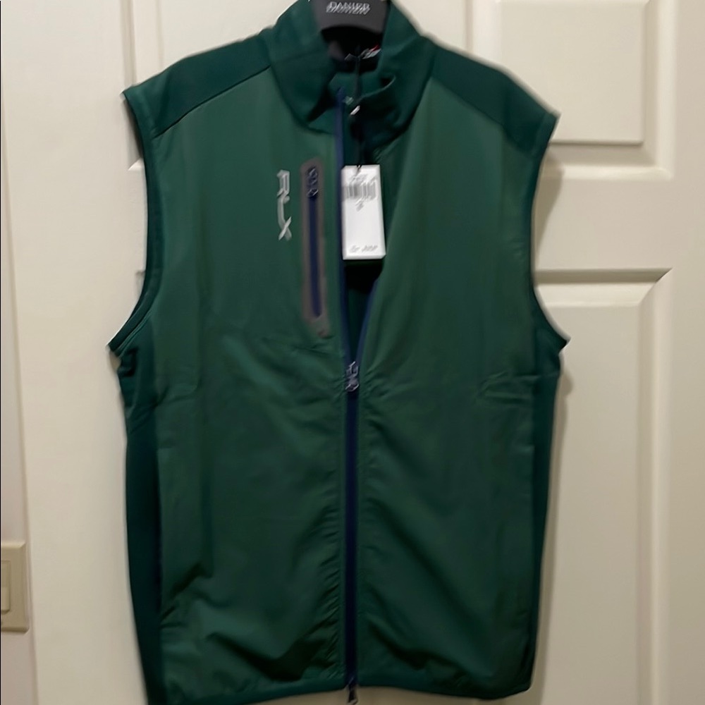 Ralph Lauren RLX men’s green gold vest (sz s)